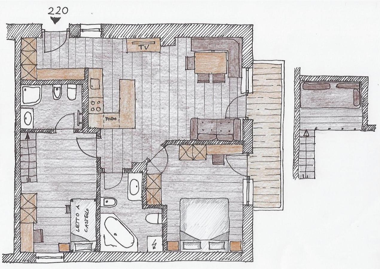 Hotel Monte44 Selva di Val Gardena Zewnętrze zdjęcie